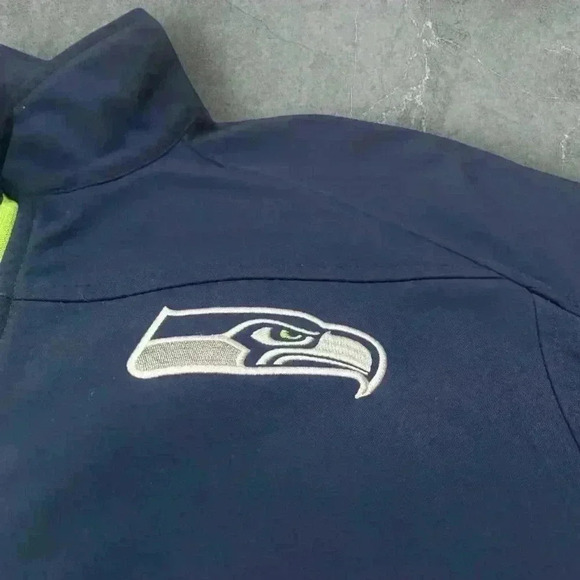 Seattle Seahawks NFL full zip up jacket women’s large used brand new condition - Picture 6 of 6